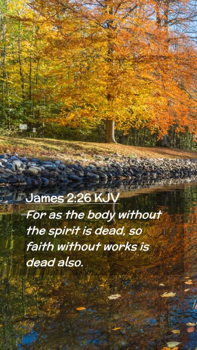 Picture 02 - James 2:26 KJV Mobile Phone Wallpaper - For as the body without the spirit is dead, so - Mobile Bible Verse Wallpaper