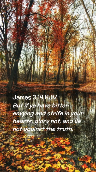 Picture 02 - James 3:14 KJV Mobile Phone Wallpaper - But if ye have bitter envying and strife in your - Mobile Bible Verse Wallpaper
