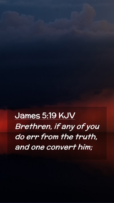Picture 02 - James 5:19 KJV Mobile Phone Wallpaper - Brethren, if any of you do err from the truth, - Mobile Bible Verse Wallpaper