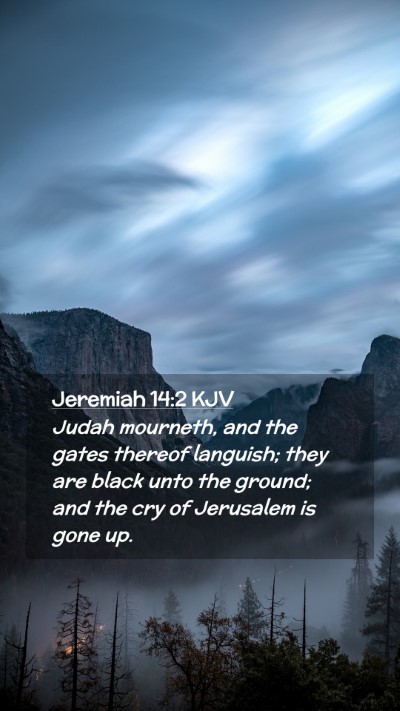 Picture 02 - Jeremiah 14:2 KJV Mobile Phone Wallpaper - Judah mourneth, and the gates thereof languish; - Mobile Bible Verse Wallpaper