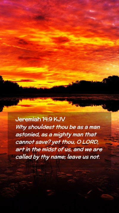 Picture 02 - Jeremiah 14:9 KJV Mobile Phone Wallpaper - Why shouldest thou be as a man astonied, as a - Mobile Bible Verse Wallpaper