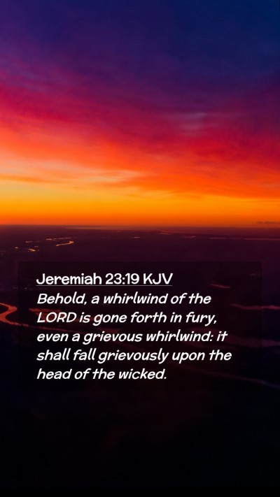 Picture 02 - Jeremiah 23:19 KJV Mobile Phone Wallpaper - Behold, a whirlwind of the LORD is gone forth in - Mobile Bible Verse Wallpaper