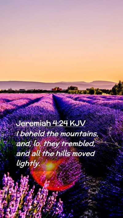 Picture 02 - Jeremiah 4:24 KJV Mobile Phone Wallpaper - I beheld the mountains, and, lo, they trembled, - Mobile Bible Verse Wallpaper