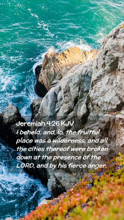 Picture 02 - Jeremiah 4:26 KJV Mobile Phone Wallpaper - I beheld, and, lo, the fruitful place was a - Mobile Bible Verse Wallpaper