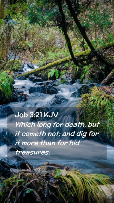 Picture 02 - Job 3:21 KJV Mobile Phone Wallpaper - Which long for death, but it cometh not; and dig - Mobile Bible Verse Wallpaper