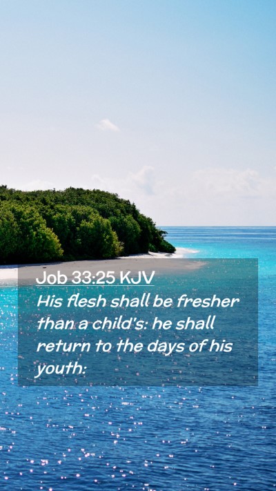Picture 02 - Job 33:25 KJV Mobile Phone Wallpaper - His flesh shall be fresher than a child's: he - Mobile Bible Verse Wallpaper