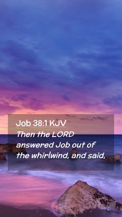 Picture 02 - Job 38:1 KJV Mobile Phone Wallpaper - Then the LORD answered Job out of the whirlwind, - Mobile Bible Verse Wallpaper