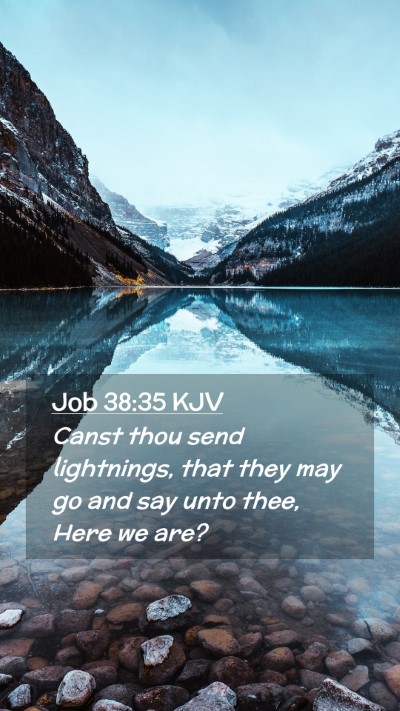 Picture 02 - Job 38:35 KJV Mobile Phone Wallpaper - Canst thou send lightnings, that they may go and - Mobile Bible Verse Wallpaper