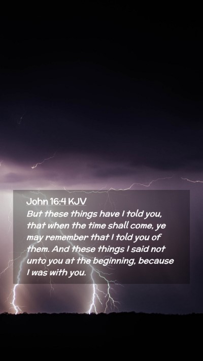 Picture 02 - John 16:4 KJV Mobile Phone Wallpaper - But these things have I told you, that when the - Mobile Bible Verse Wallpaper