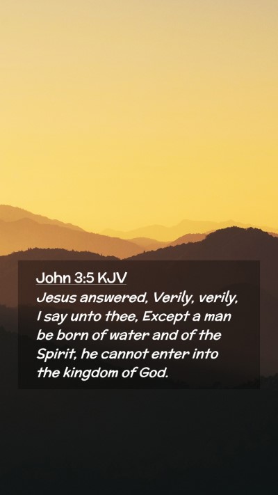 Picture 02 - John 3:5 KJV Mobile Phone Wallpaper - Jesus answered, Verily, verily, I say unto thee, - Mobile Bible Verse Wallpaper