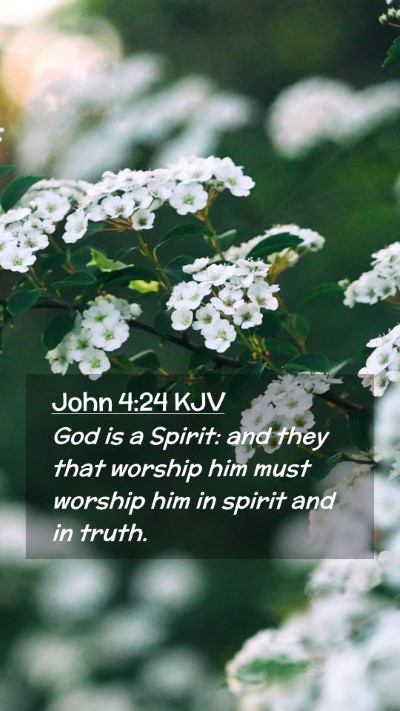 Picture 02 - John 4:24 KJV Mobile Phone Wallpaper - God is a Spirit: and they that worship him must - Mobile Bible Verse Wallpaper