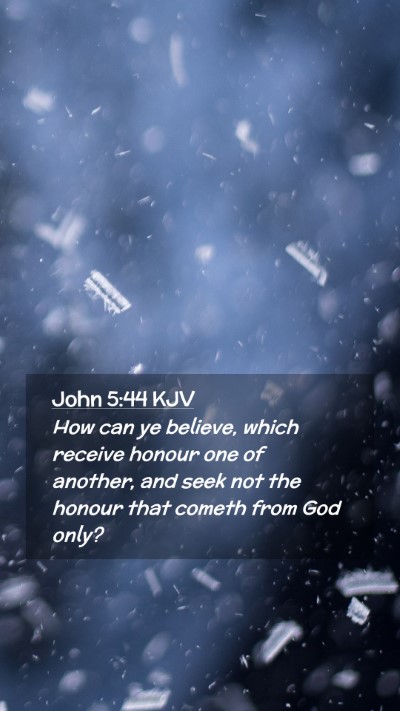 Picture 02 - John 5:44 KJV Mobile Phone Wallpaper - How can ye believe, which receive honour one of - Mobile Bible Verse Wallpaper