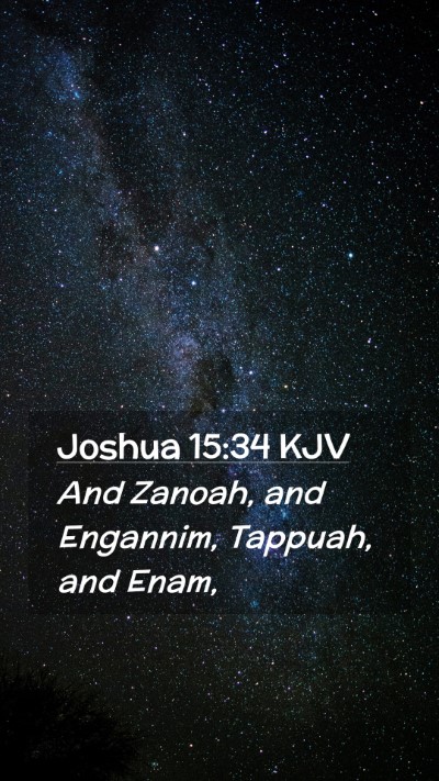Picture 02 - Joshua 15:34 KJV Mobile Phone Wallpaper - And Zanoah, and Engannim, Tappuah, and - Mobile Bible Verse Wallpaper