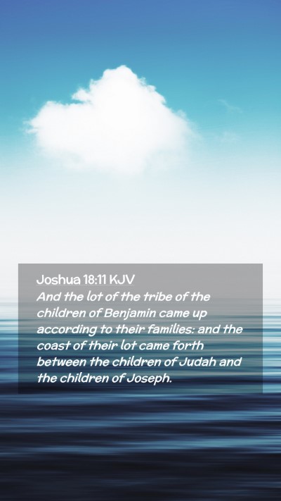 Picture 02 - Joshua 18:11 KJV Mobile Phone Wallpaper - And the lot of the tribe of the children of - Mobile Bible Verse Wallpaper
