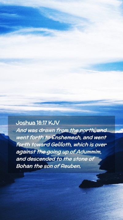Picture 02 - Joshua 18:17 KJV Mobile Phone Wallpaper - And was drawn from the north, and went forth to - Mobile Bible Verse Wallpaper