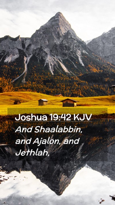 Picture 02 - Joshua 19:42 KJV Mobile Phone Wallpaper - And Shaalabbin, and Ajalon, and - Mobile Bible Verse Wallpaper