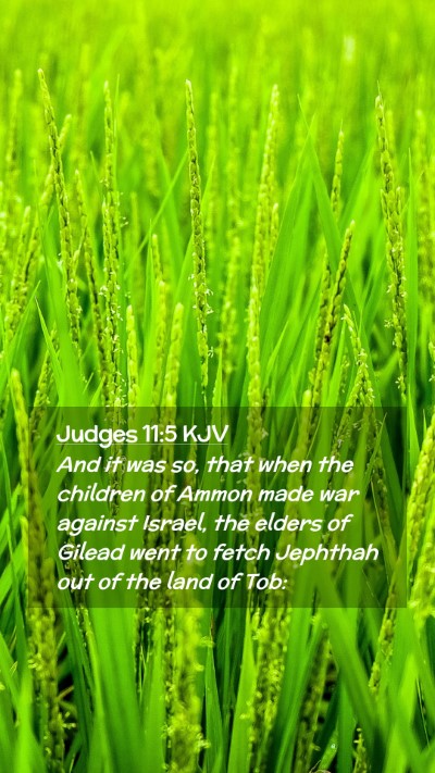 Picture 02 - Judges 11:5 KJV Mobile Phone Wallpaper - And it was so, that when the children of Ammon - Mobile Bible Verse Wallpaper