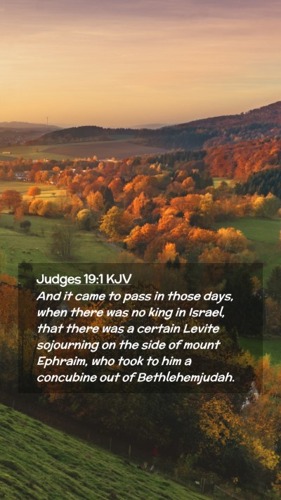 Picture 02 - Judges 19:1 KJV Mobile Phone Wallpaper - And it came to pass in those days, when there was - Mobile Bible Verse Wallpaper