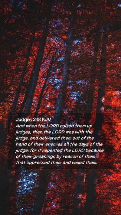 Picture 02 - Judges 2:18 KJV Mobile Phone Wallpaper - And when the LORD raised them up judges, then the - Mobile Bible Verse Wallpaper