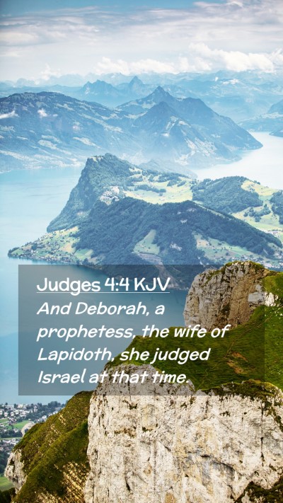 Picture 02 - Judges 4:4 KJV Mobile Phone Wallpaper - And Deborah, a prophetess, the wife of Lapidoth, - Mobile Bible Verse Wallpaper