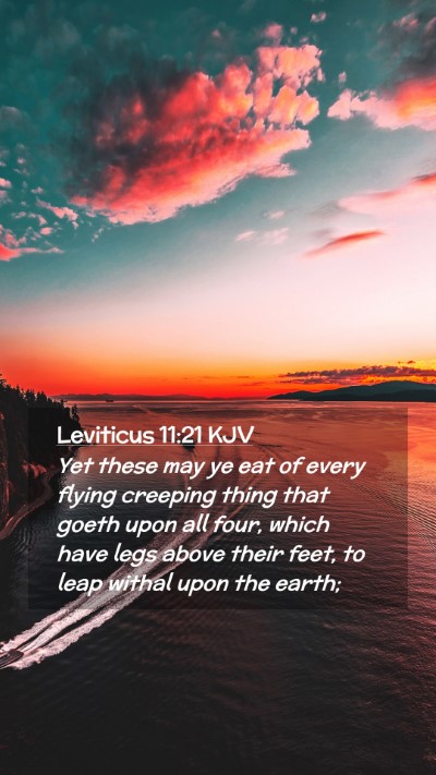 Picture 02 - Leviticus 11:21 KJV Mobile Phone Wallpaper - Yet these may ye eat of every flying creeping - Mobile Bible Verse Wallpaper