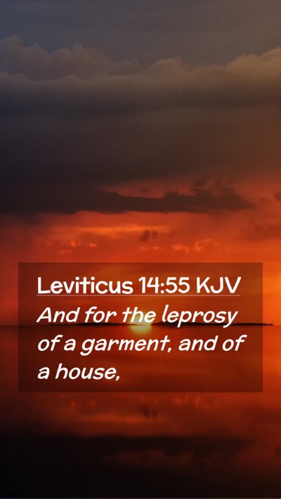 Picture 02 - Leviticus 14:55 KJV Mobile Phone Wallpaper - And for the leprosy of a garment, and of a - Mobile Bible Verse Wallpaper