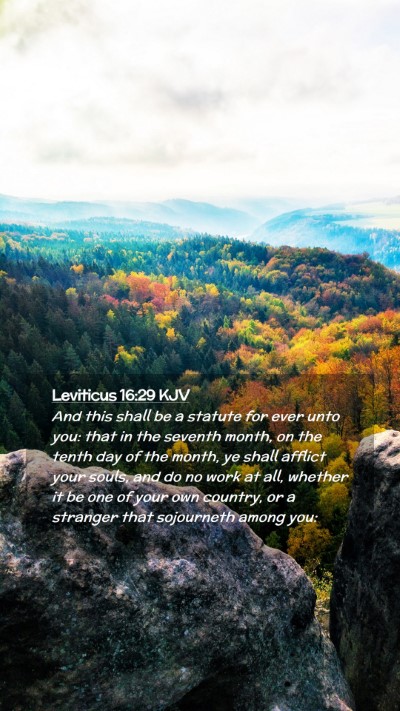 Picture 02 - Leviticus 16:29 KJV Mobile Phone Wallpaper - And this shall be a statute for ever unto you: - Mobile Bible Verse Wallpaper
