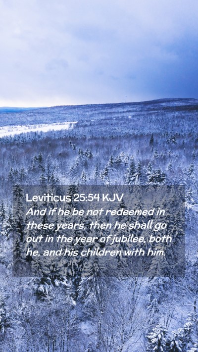 Picture 02 - Leviticus 25:54 KJV Mobile Phone Wallpaper - And if he be not redeemed in these years, then he - Mobile Bible Verse Wallpaper