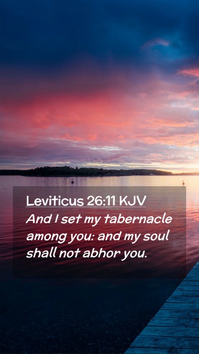 Picture 02 - Leviticus 26:11 KJV Mobile Phone Wallpaper - And I set my tabernacle among you: and my soul - Mobile Bible Verse Wallpaper