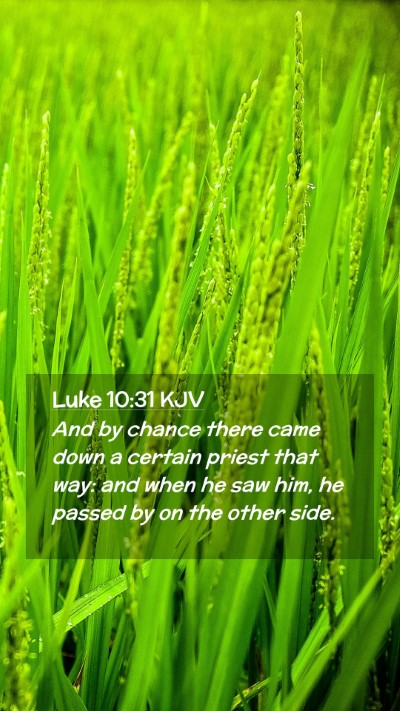 Picture 02 - Luke 10:31 KJV Mobile Phone Wallpaper - And by chance there came down a certain priest - Mobile Bible Verse Wallpaper