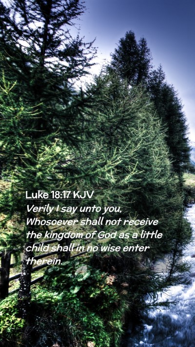 Picture 02 - Luke 18:17 KJV Mobile Phone Wallpaper - Verily I say unto you, Whosoever shall not - Mobile Bible Verse Wallpaper
