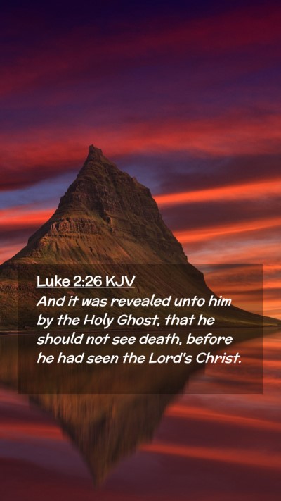 Picture 02 - Luke 2:26 KJV Mobile Phone Wallpaper - And it was revealed unto him by the Holy Ghost, - Mobile Bible Verse Wallpaper