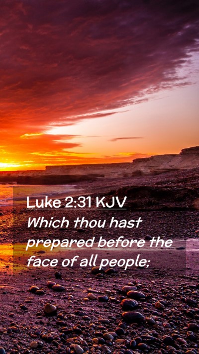 Picture 02 - Luke 2:31 KJV Mobile Phone Wallpaper - Which thou hast prepared before the face of all - Mobile Bible Verse Wallpaper