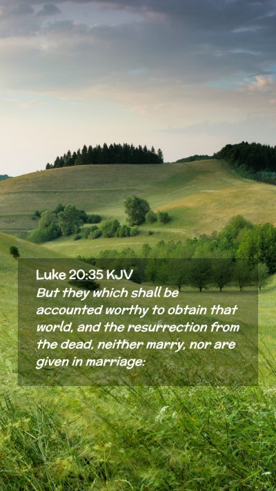 Picture 02 - Luke 20:35 KJV Mobile Phone Wallpaper - But they which shall be accounted worthy to - Mobile Bible Verse Wallpaper