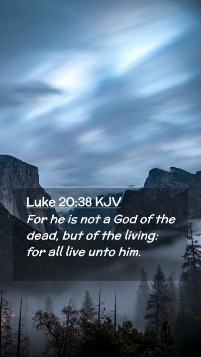 Picture 02 - Luke 20:38 KJV Mobile Phone Wallpaper - For he is not a God of the dead, but of the - Mobile Bible Verse Wallpaper