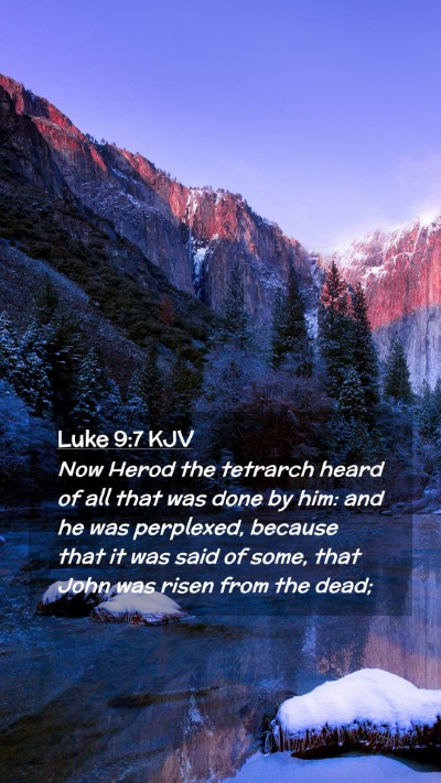 Picture 02 - Luke 9:7 KJV Mobile Phone Wallpaper - Now Herod the tetrarch heard of all that was done - Mobile Bible Verse Wallpaper
