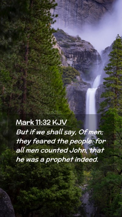 Picture 02 - Mark 11:32 KJV Mobile Phone Wallpaper - But if we shall say, Of men; they feared the - Mobile Bible Verse Wallpaper