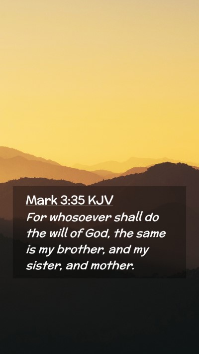 Picture 02 - Mark 3:35 KJV Mobile Phone Wallpaper - For whosoever shall do the will of God, the same - Mobile Bible Verse Wallpaper