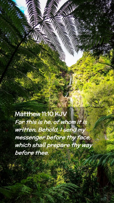 Picture 02 - Matthew 11:10 KJV Mobile Phone Wallpaper - For this is he, of whom it is written, Behold, I - Mobile Bible Verse Wallpaper