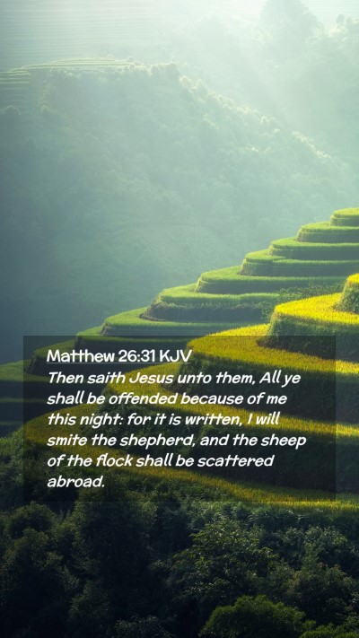 Picture 02 - Matthew 26:31 KJV Mobile Phone Wallpaper - Then saith Jesus unto them, All ye shall be - Mobile Bible Verse Wallpaper