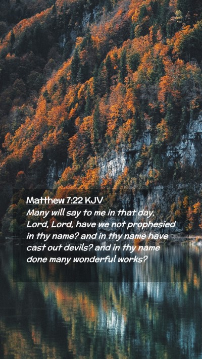 Picture 02 - Matthew 7:22 KJV Mobile Phone Wallpaper - Many will say to me in that day, Lord, Lord, have - Mobile Bible Verse Wallpaper