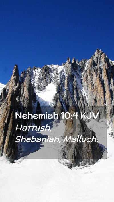 Picture 02 - Nehemiah 10:4 KJV Mobile Phone Wallpaper - Hattush, Shebaniah, - Mobile Bible Verse Wallpaper