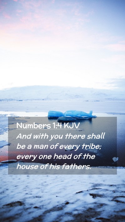 Picture 02 - Numbers 1:4 KJV Mobile Phone Wallpaper - And with you there shall be a man of every tribe; - Mobile Bible Verse Wallpaper