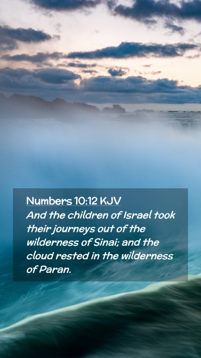 Picture 02 - Numbers 10:12 KJV Mobile Phone Wallpaper - And the children of Israel took their journeys - Mobile Bible Verse Wallpaper