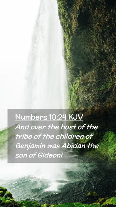 Picture 02 - Numbers 10:24 KJV Mobile Phone Wallpaper - And over the host of the tribe of the children of - Mobile Bible Verse Wallpaper
