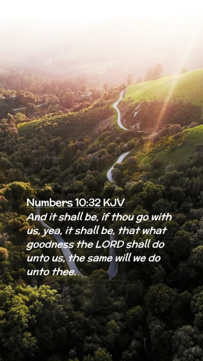 Picture 02 - Numbers 10:32 KJV Mobile Phone Wallpaper - And it shall be, if thou go with us, yea, it - Mobile Bible Verse Wallpaper