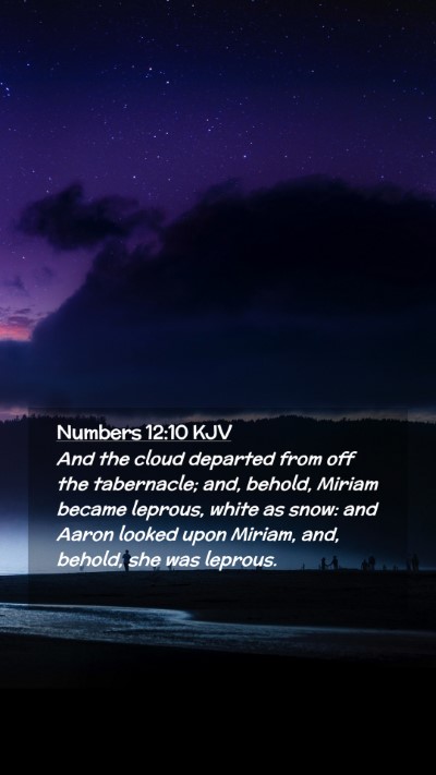Picture 02 - Numbers 12:10 KJV Mobile Phone Wallpaper - And the cloud departed from off the tabernacle; - Mobile Bible Verse Wallpaper