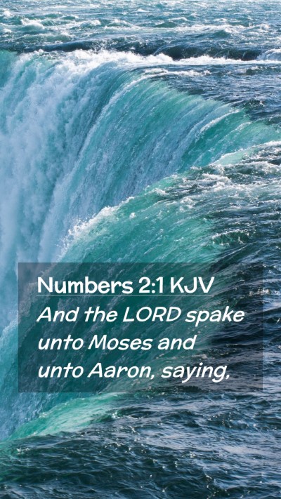 Picture 02 - Numbers 2:1 KJV Mobile Phone Wallpaper - And the LORD spake unto Moses and unto Aaron, - Mobile Bible Verse Wallpaper