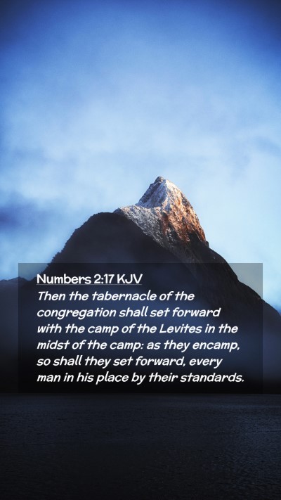 Picture 02 - Numbers 2:17 KJV Mobile Phone Wallpaper - Then the tabernacle of the congregation shall set - Mobile Bible Verse Wallpaper