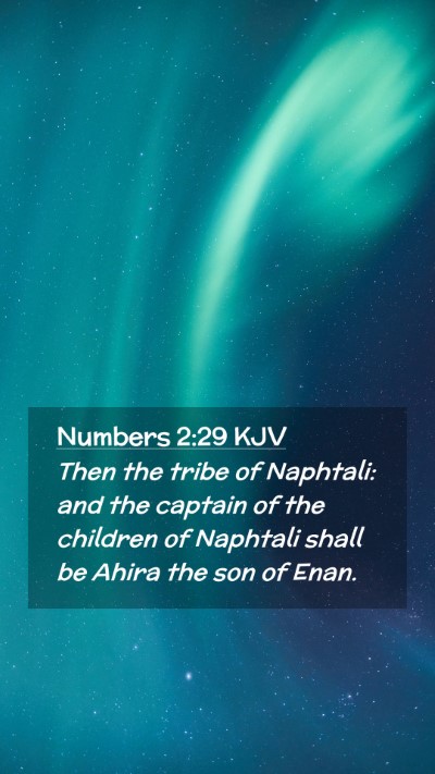 Picture 02 - Numbers 2:29 KJV Mobile Phone Wallpaper - Then the tribe of Naphtali: and the captain of - Mobile Bible Verse Wallpaper